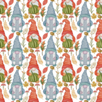 Autumn Fall Thanksgiving Seamless Repeat Pattern file png