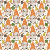 Autumn Fall Thanksgiving Seamless Repeat Pattern file png