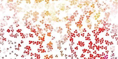 Light red vector pattern with abstract shapes.