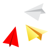 Paper plane pointing in different way . Business for innovative solution concept png