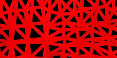 Dark red vector abstract triangle texture.