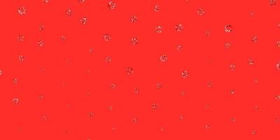 Light red vector background with spots.