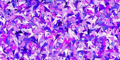 Light purple, pink vector backdrop with triangles, lines.