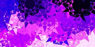 Light Purple, Pink vector background with polygonal forms.