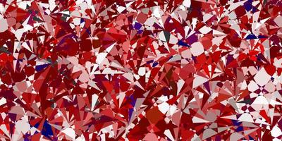 Light Red vector background with polygonal forms.