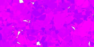 Dark Purple vector background with triangles.