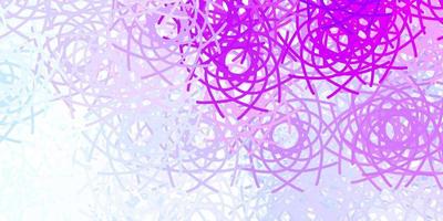 Light Purple vector background with random forms.