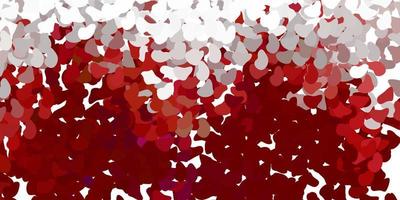 Light red vector texture with memphis shapes.