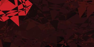 Dark Red vector template with triangle shapes.