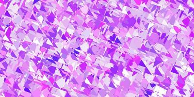 Light purple vector background with triangles.