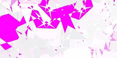 Light Purple, Pink vector pattern with polygonal shapes.