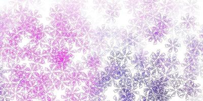 Light purple vector abstract pattern with leaves.