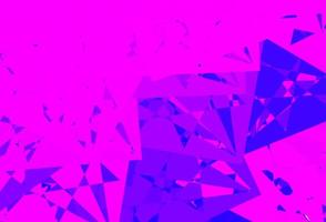 Light Purple, Pink vector template with triangle shapes.