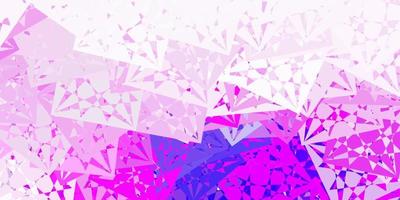 Light Purple, Pink vector background with triangles.