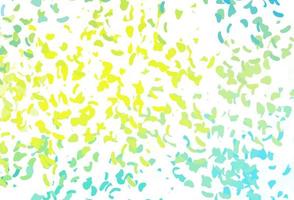 Light Blue, Yellow vector backdrop with abstract shapes.