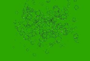 Light Green vector template with circles.