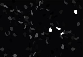 Light Black vector pattern with chaotic shapes.