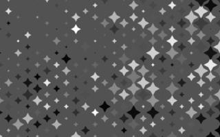 textura de vector gris plateado claro con hermosas estrellas.