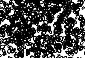 Black and white vector pattern with spheres.