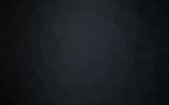 Dark Black vector shining triangular template.