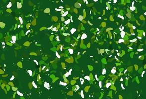 Light green vector backdrop with abstract shapes.