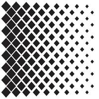Black rhombus pattern on white background, different sizes vector