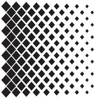 Black rhombus pattern on white background, different sizes vector