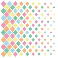 Pattern of rhombuses of different sizes in pastel colors vector