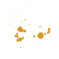 éclaboussure de peinture éclaboussure d'or png