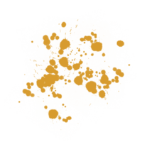 respingo de tinta de respingos de ouro png