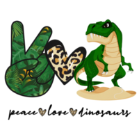 téléchargement de sublimation png de dinosaures d'amour de paix, fichier de dinosaure t rex, vert de dinosaures d'amour de paix, fichier de dinosaures t rex, léopard de sublimation