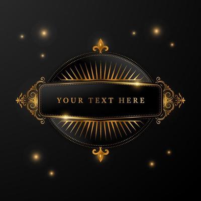 elegant vintage style frame for digital printing purposes