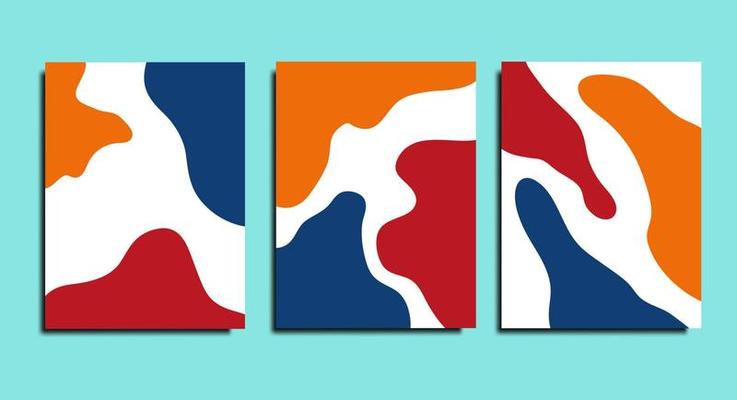 Hand drawn abstract background with a minimalist style, suitable for social media posts, brochures, posters, promotional advertisements and others