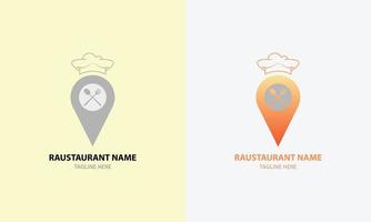 restaurant logo and illustration vector