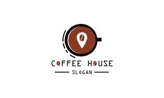 coffee house logo and illustration vector