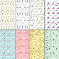 Seamless pattern collection vector