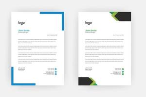 Creative letterhead , Elegant and minimalist style letterhead template design,A4 sizes vector