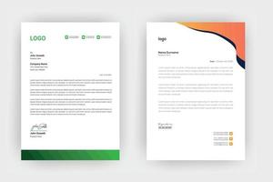 Creative letterhead , Elegant and minimalist style letterhead template design,A4 sizes vector