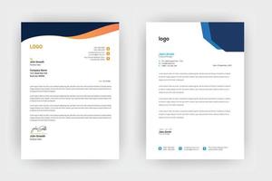 Creative letterhead , Elegant and minimalist style letterhead template design,A4 sizes vector