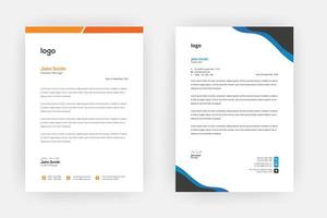 Creative letterhead , Elegant and minimalist style letterhead template design,A4 sizes vector