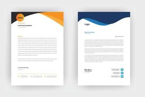 Creative letterhead , Elegant and minimalist style letterhead template design,A4 sizes vector