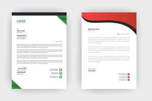 Creative letterhead , Elegant and minimalist style letterhead template design,A4 sizes vector