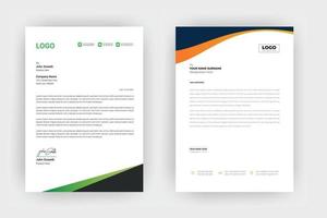 Creative letterhead , Elegant and minimalist style letterhead template design,A4 sizes vector