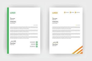 Creative letterhead , Elegant and minimalist style letterhead template design,A4 sizes vector