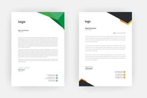 Creative letterhead , Elegant and minimalist style letterhead template design,A4 sizes vector