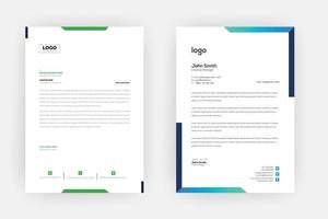 Creative letterhead , Elegant and minimalist style letterhead template design,A4 sizes vector