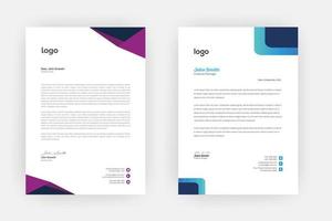 Creative letterhead , Elegant and minimalist style letterhead template design,A4 sizes vector