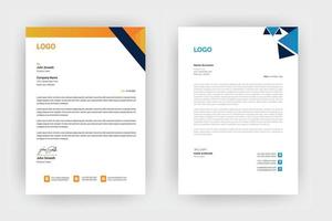 Creative letterhead , Elegant and minimalist style letterhead template design,A4 sizes vector