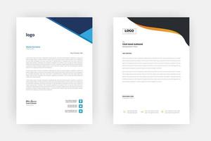 Creative letterhead , Elegant and minimalist style letterhead template design,A4 sizes vector