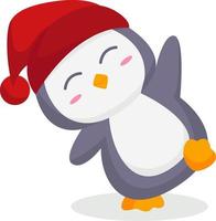 Happy Penguin Character Design Illustration vector